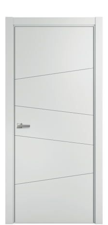 Дверь межкомнатная Твист 03 Цвет Облачный Покрытие Эмаль  Наличник L 75 Цена 39475