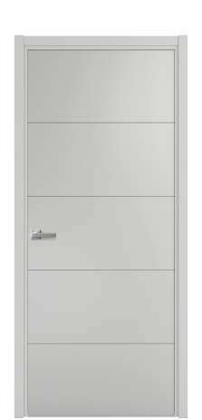 Дверь межкомнатная Linea 01 Цвет Телегрей Покрытие Эмаль  Наличник L 50 Цена 39675