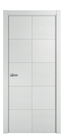 Дверь межкомнатная Линия 03 Цвет Облачный Brash Покрытие Эмаль брашированная  Наличник L 75 Цена 46325