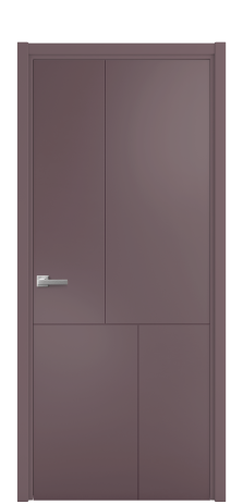 Дверь межкомнатная Linea 04 Цвет Лиловый Покрытие Эмаль  Наличник L 50 Цена 39675