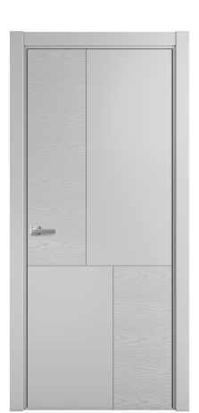 Дверь межкомнатная Линия 04 Цвет Телегрей Brash Покрытие Эмаль брашированная  Наличник L 75 Цена 46325