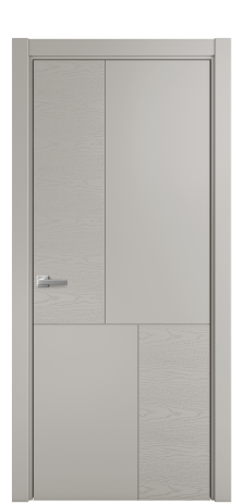 Дверь межкомнатная Линия 04 Цвет Серый Шелк Brash Покрытие Эмаль брашированная  Наличник L 75 Цена 46325