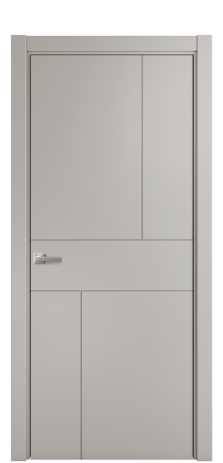 Дверь межкомнатная Линия 05 Цвет Серый Шелк Покрытие Эмаль  Наличник L 75 Цена 39475