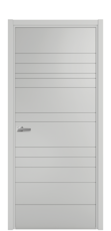 Дверь межкомнатная Lingo 01 Цвет Телегрей Покрытие Эмаль  Наличник L 50 Цена 39675