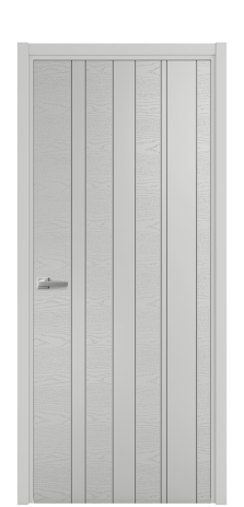 Дверь межкомнатная Lingo 02 Цвет Телегрей Brash Покрытие Эмаль брашированная  Наличник L 50 Цена 46325