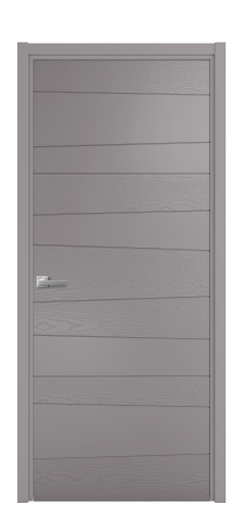 Дверь межкомнатная Lingo 05 Цвет Ирис Brash Покрытие Эмаль брашированная  Наличник L 50 Цена 46325