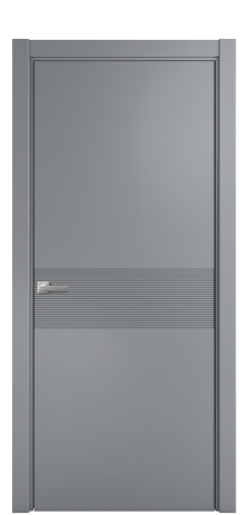 Дверь межкомнатная Mezzo 01 Цвет Гриджио Покрытие Эмаль  Наличник L 75 Цена 43818