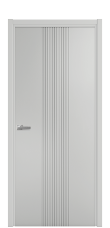 Дверь межкомнатная Mezzo 11 Цвет Телегрей Покрытие Эмаль  Наличник L 50 Цена 42625