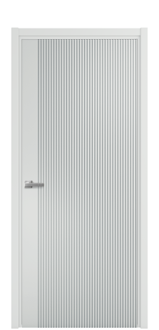 Дверь межкомнатная Mezzo 12 Цвет Облачный Покрытие Эмаль  Наличник L 50 Цена 42625