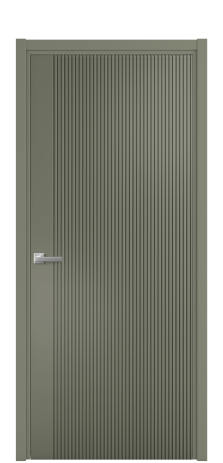 Дверь межкомнатная Mezzo 12 Цвет Зеленый Покрытие Эмаль  Наличник L 50 Цена 42625