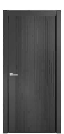 Дверь межкомнатная Меццо 12 Цвет Антрацит Покрытие Эмаль  Наличник L 75 Цена 43818