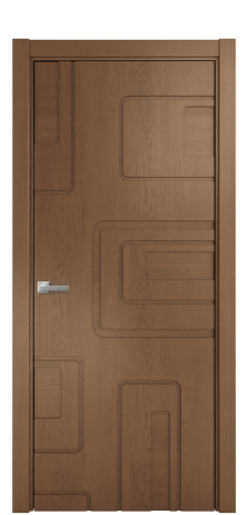 Дверь межкомнатная Capriccio 01 Цвет Дуб Темный Покрытие Шпон натуральный  Наличник L 75 Цена 64550