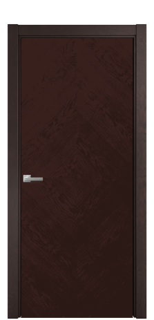 Дверь межкомнатная Unit 02 Цвет Мореный Дуб Покрытие Шпон натуральный  Наличник L 75 Цена 58050