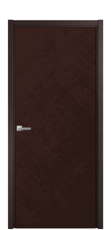 Дверь межкомнатная Юнит 02 Цвет Мореный Дуб Покрытие Шпон натуральный  Наличник L 50 Цена 58050