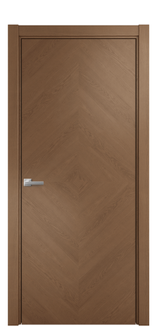 Дверь межкомнатная Unit 02 Цвет Дуб Темный Покрытие Шпон натуральный  Наличник L 75 Цена 58200