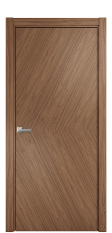 Дверь межкомнатная Юнит 03 Цвет Американский Орех Покрытие Шпон натуральный  Наличник L 75 Цена 58600