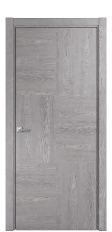 Дверь межкомнатная Unit 06 Цвет Дуб Кварц Покрытие Шпон натуральный  Наличник L 75 Цена 58200