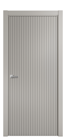 Дверь межкомнатная Сплайн Цвет Серый Шелк Покрытие Эмаль  Наличник L 75 Цена 58475