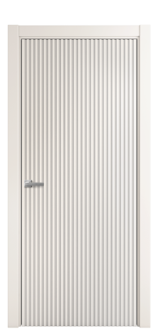 Дверь межкомнатная Сплайн Цвет Молочный Покрытие Эмаль  Наличник L 75 Цена 58475