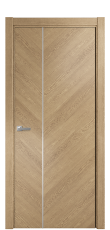 Дверь межкомнатная Unit Slot 10-111 Цвет Дуб Светлый Покрытие Шпон натуральный  Наличник L 75 Цена 59350