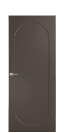Дверь межкомнатная Anse 1 Цвет Коричневый Покрытие Эмаль  Наличник Скрытый короб хром Цена 69310