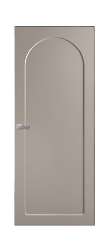 Дверь межкомнатная Ансе 3 Цвет Какао Покрытие Эмаль  Наличник Скрытый короб хром Цена 44450