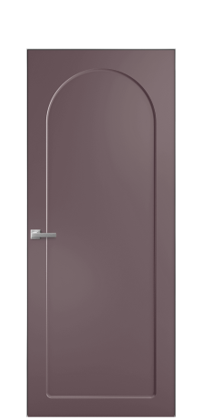 Дверь межкомнатная Anse 3 Цвет Лиловый Покрытие Эмаль  Наличник Скрытый короб хром Цена 45893