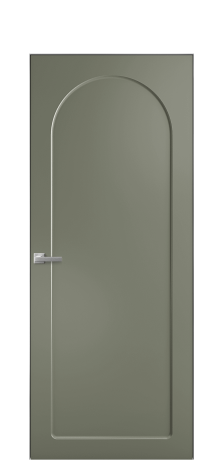 Дверь межкомнатная Anse 3 Цвет Зеленый Покрытие Эмаль  Наличник Скрытый короб хром Цена 69310