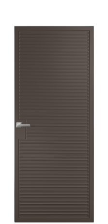 Дверь межкомнатная Space 01 Цвет Коричневый Покрытие Эмаль  Наличник Скрытый короб хром Цена 69310