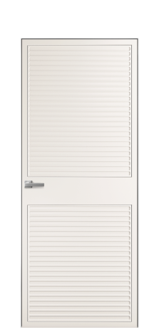 Дверь межкомнатная Space 02 Цвет Молочный Покрытие Эмаль  Наличник Скрытый короб хром Цена 49450