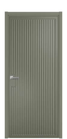 Дверь межкомнатная Space 12 Цвет Зеленый Покрытие Эмаль  Наличник L 50 Цена 52175