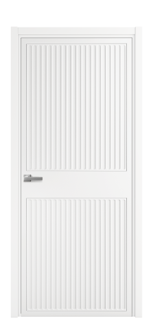 Дверь межкомнатная Space 22 Цвет Белый Покрытие Эмаль  Наличник L 50 Цена 49475