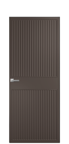 Дверь межкомнатная Space 22 Цвет Коричневый Покрытие Эмаль  Наличник Скрытый короб хром Цена 69310