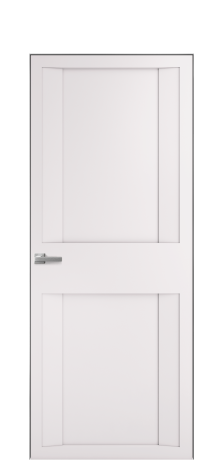 Дверь межкомнатная Podio 01 Цвет Крем Покрытие Эмаль  Наличник Скрытый короб хром Цена 49450