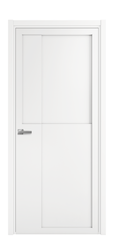 Дверь межкомнатная Podio 02 Цвет Белый Покрытие Эмаль  Наличник L 50 Цена 64625
