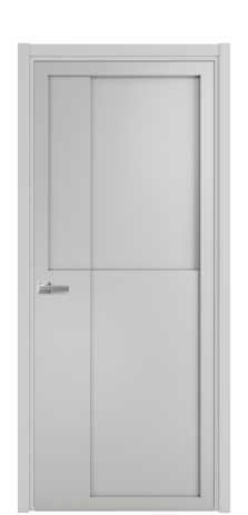 Дверь межкомнатная Podio 02 Цвет Телегрей Покрытие Эмаль  Наличник L 50 Цена 76875