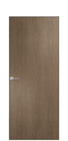 Дверь межкомнатная Porte 39-00 Цвет Дуб Мускат Покрытие Шпон натуральный вертикаль Наличник Скрытый короб хром Цена 42350