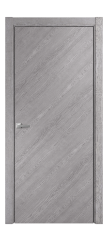 Дверь межкомнатная Porte 39-00 Цвет Дуб Кварц Покрытие Шпон натуральный диагональ Наличник L 75 Цена 51675