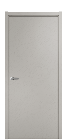 Дверь межкомнатная Porte 39-00 Цвет Ясень Серый Шелк Покрытие Шпон крашеный диагональ Наличник L 50 Цена 48088