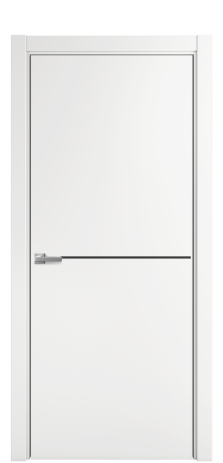 Дверь межкомнатная Slot 10-001 Цвет Белый Покрытие Эмаль  Наличник L 75 Цена 42675