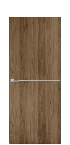 Дверь межкомнатная Слот 10-001 Цвет Орех классический Покрытие ПВХ ПОД ДЕРЕВО Наличник Скрытый короб хром Цена 38100