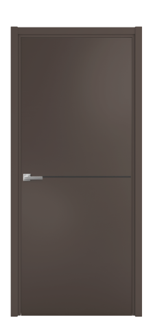 Дверь межкомнатная Slot 10-001 Цвет Коричневый Покрытие Эмаль  Наличник L 50 Цена 44028