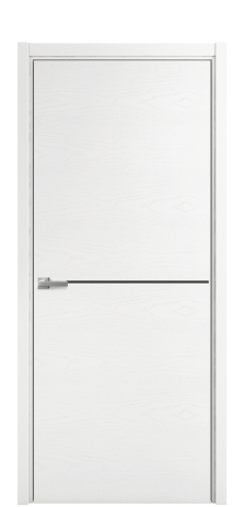 Дверь межкомнатная Slot 10-001 Цвет Ясень Белый Покрытие Шпон крашеный  Наличник L 50 Цена 45875