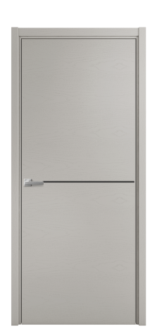 Дверь межкомнатная Slot 10-001 Цвет Ясень Серый Шелк Покрытие Шпон крашеный  Наличник L 50 Цена 45875