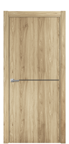Дверь межкомнатная Slot 10-001 Цвет Орех NY светлый Покрытие ПВХ WOOD NATURAL Наличник L 75 Цена 28450