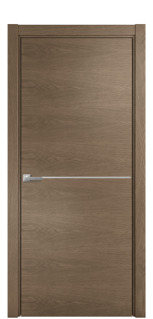Дверь межкомнатная Slot 10-001 Цвет Дуб Мускат Покрытие Шпон натуральный  Наличник L 75 Цена 46050