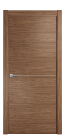 Дверь межкомнатная Slot 10-001 Цвет Американский Орех Покрытие Шпон натуральный  Наличник L 75 Цена 49950