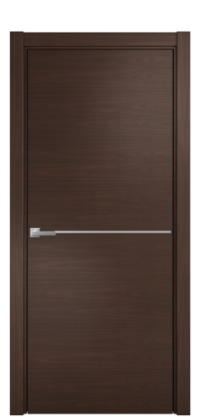 Дверь межкомнатная Slot 10-001 Цвет Каштановый Орех Покрытие Шпон натуральный  Наличник L 75 Цена 49950