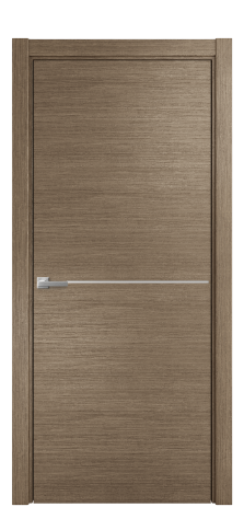 Дверь межкомнатная Slot 10-001 Цвет Дуб Кофе Покрытие Шпон масло  Наличник L 75 Цена 47975