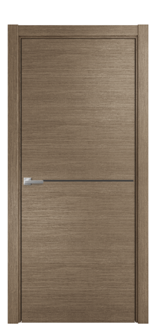 Дверь межкомнатная Slot 10-001 Цвет Дуб Кофе Покрытие Шпон масло  Наличник L 75 Цена 47975